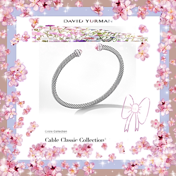 🔱'DAVID YURMAN' NEW! AUTH 5mm PINK TOURMALINE🔱M - Picture 1 of 6